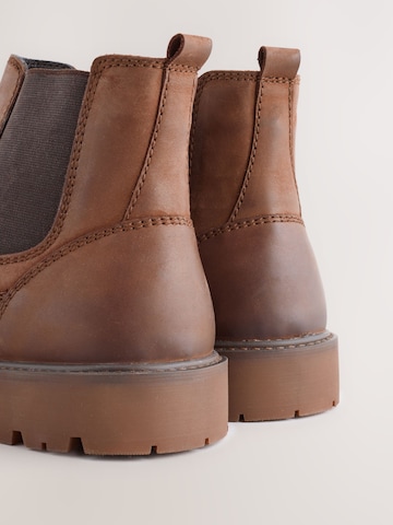 Next Chelsea Boots in Braun