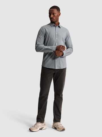 CAST IRON Slim Fit Hemd 'Shirt with stripe pattern and button closure'‌‌‌‌‌ in Blau