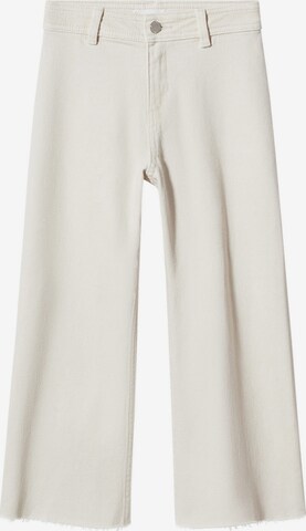 MANGO KIDS Wide leg Jeans 'Seamless' in Beige: front