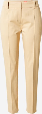 HUGO Regular Laskoshousut 'Hedima' värissä beige: etupuoli