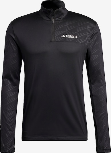 ADIDAS TERREX Performance shirt in Black / White, Item view
