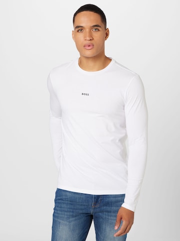 T-Shirt 'Chark' BOSS en blanc : devant