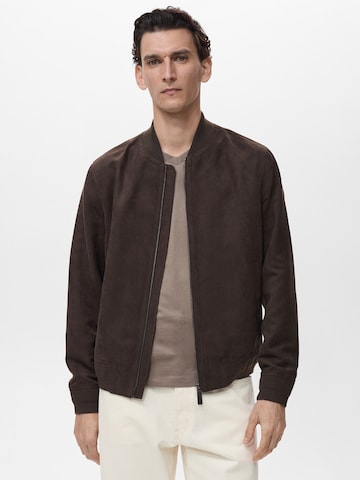 MANGO MAN Between-Season Jacket 'BERO' in Brown: front