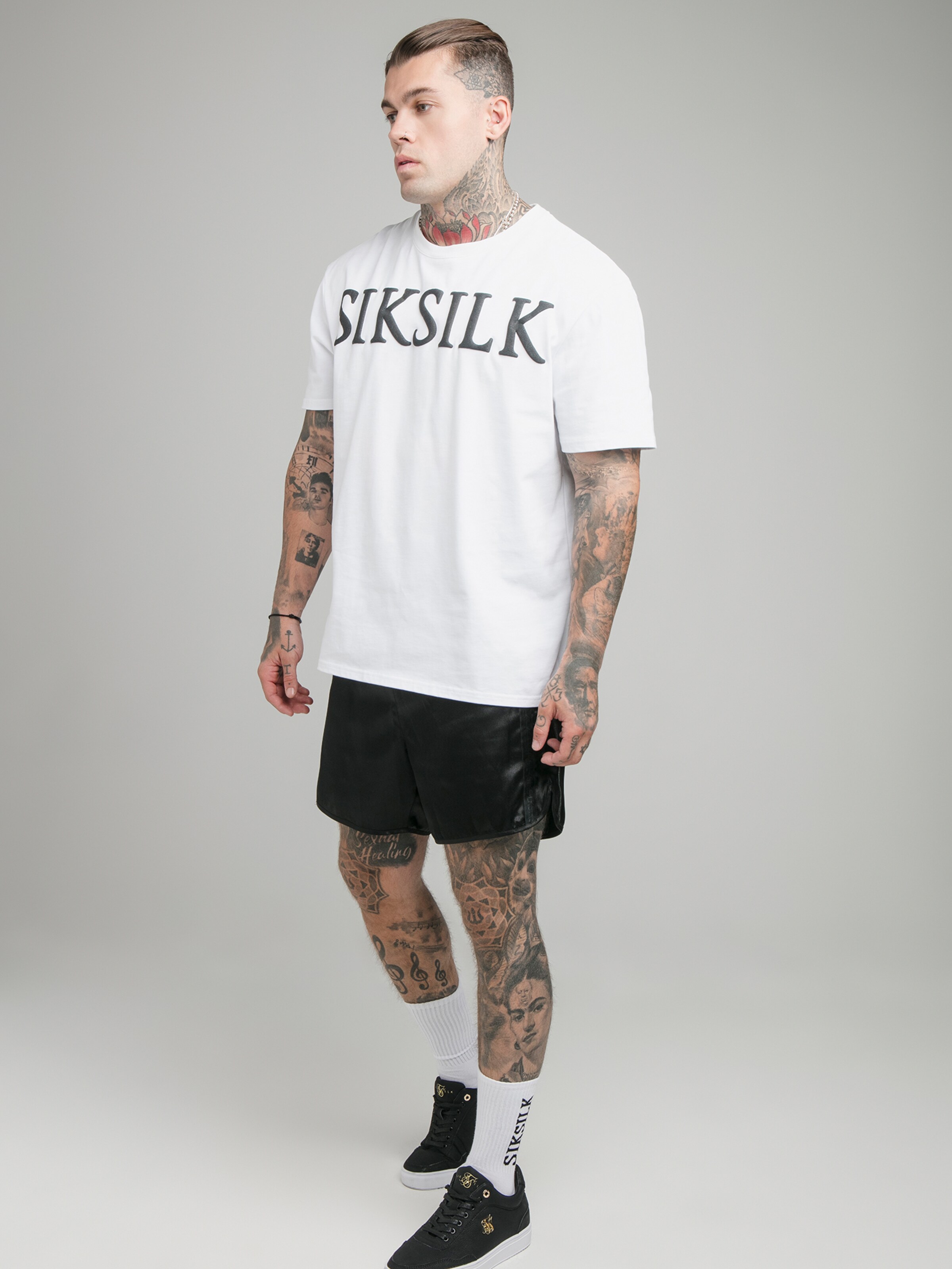 Männer Shirts SikSilk Shirt in Weiß - MU97991