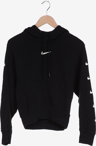 NIKE Kapuzenpullover XS in Schwarz: predná strana