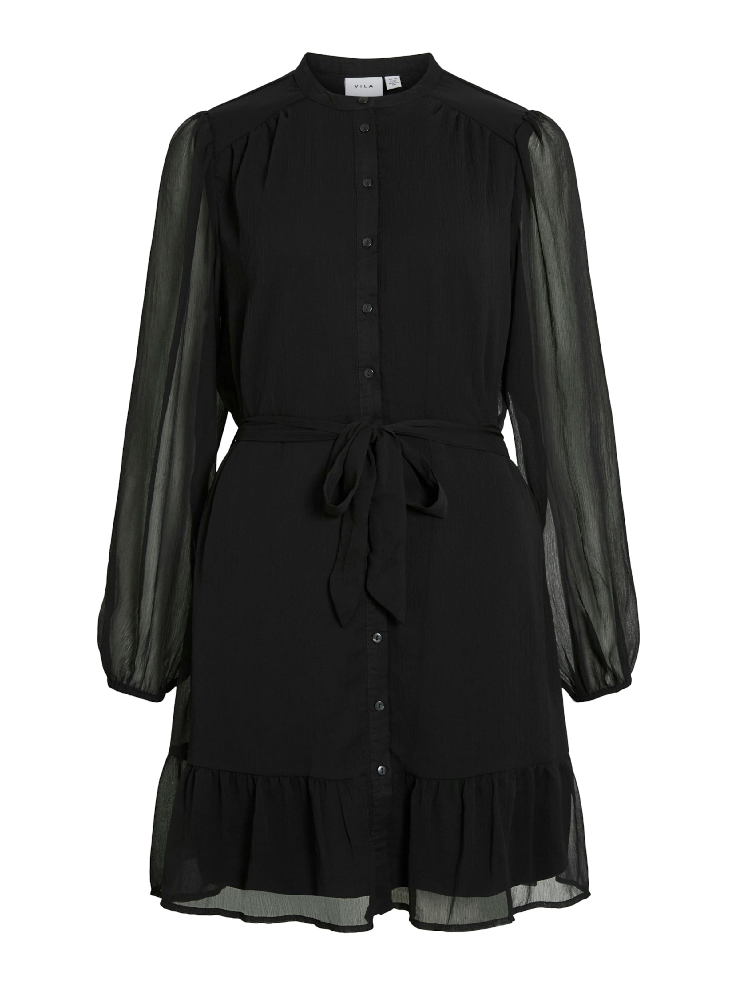 VILA Kleit 'VIFalia', värv must: eest vaates