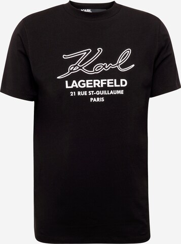 T-Shirt Karl Lagerfeld en noir : devant