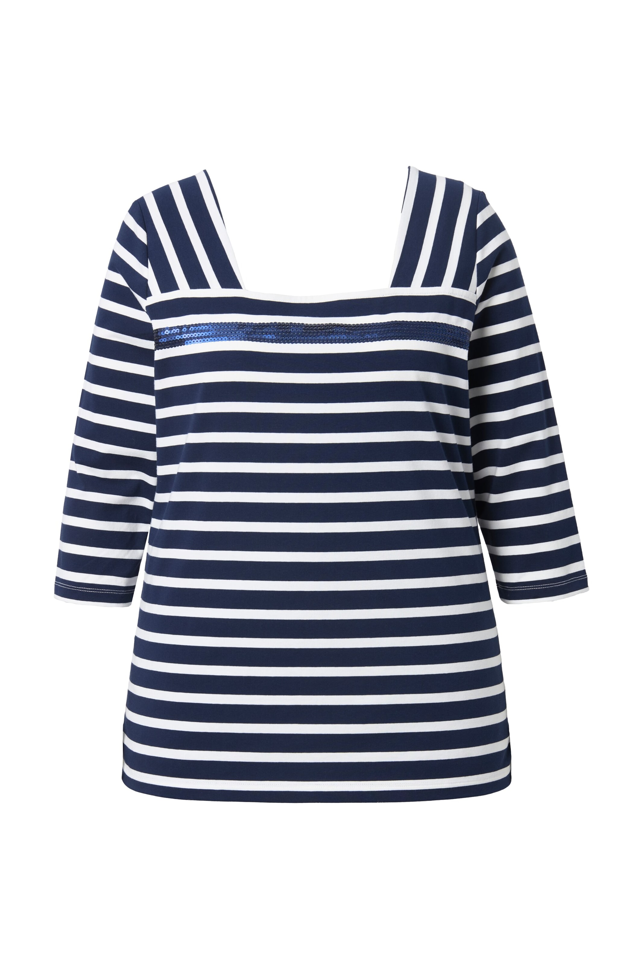 Ulla Popken Shirt in Blauw: voorkant
