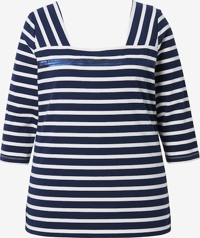 Ulla Popken Paita värissä marine / valkoinen, Tuotenäkymä