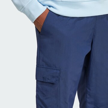 ADIDAS ORIGINALS Tapered Cargo trousers 'Trefoil Essentials' in Blue