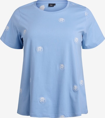 Zizzi Тениска 'VELIN' в синьо: отпред