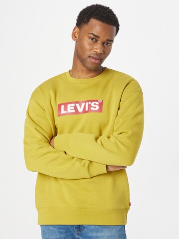 LEVI'S ® Sweatshirt 'Relaxd Graphic Crew' in Yellow: front