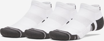 UNDER ARMOUR Athletic Socks in White: front