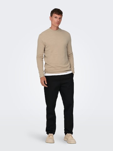 Only & Sons Pullover 'PANTER' in Beige