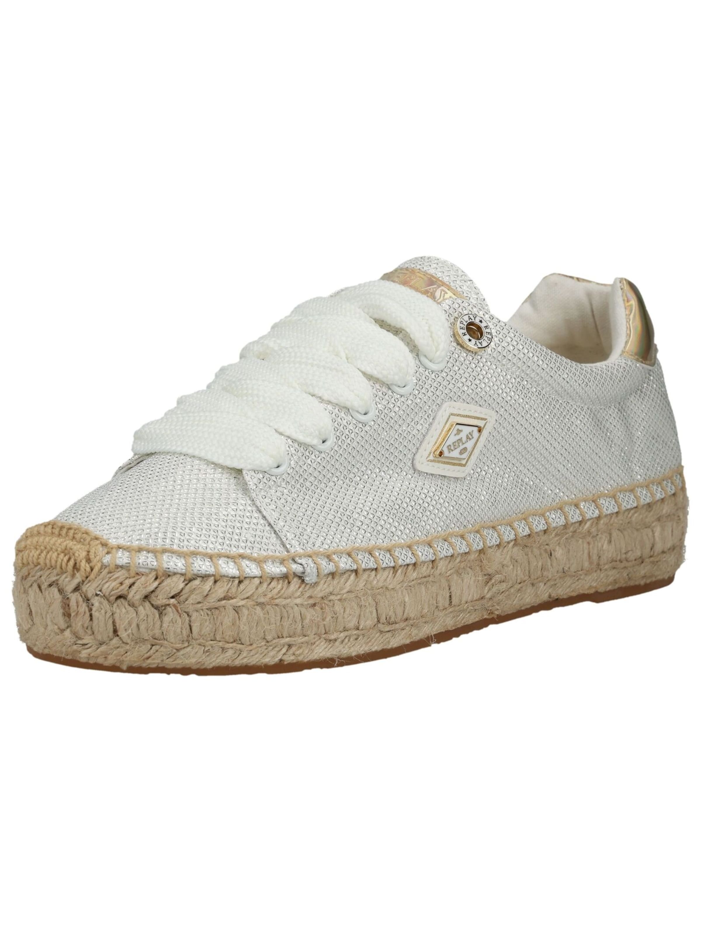 Baskets basses REPLAY en blanc : devant