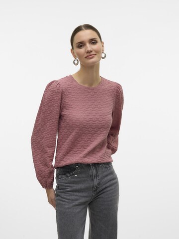 VERO MODA Bluse 'FLOWER' i pink: forside