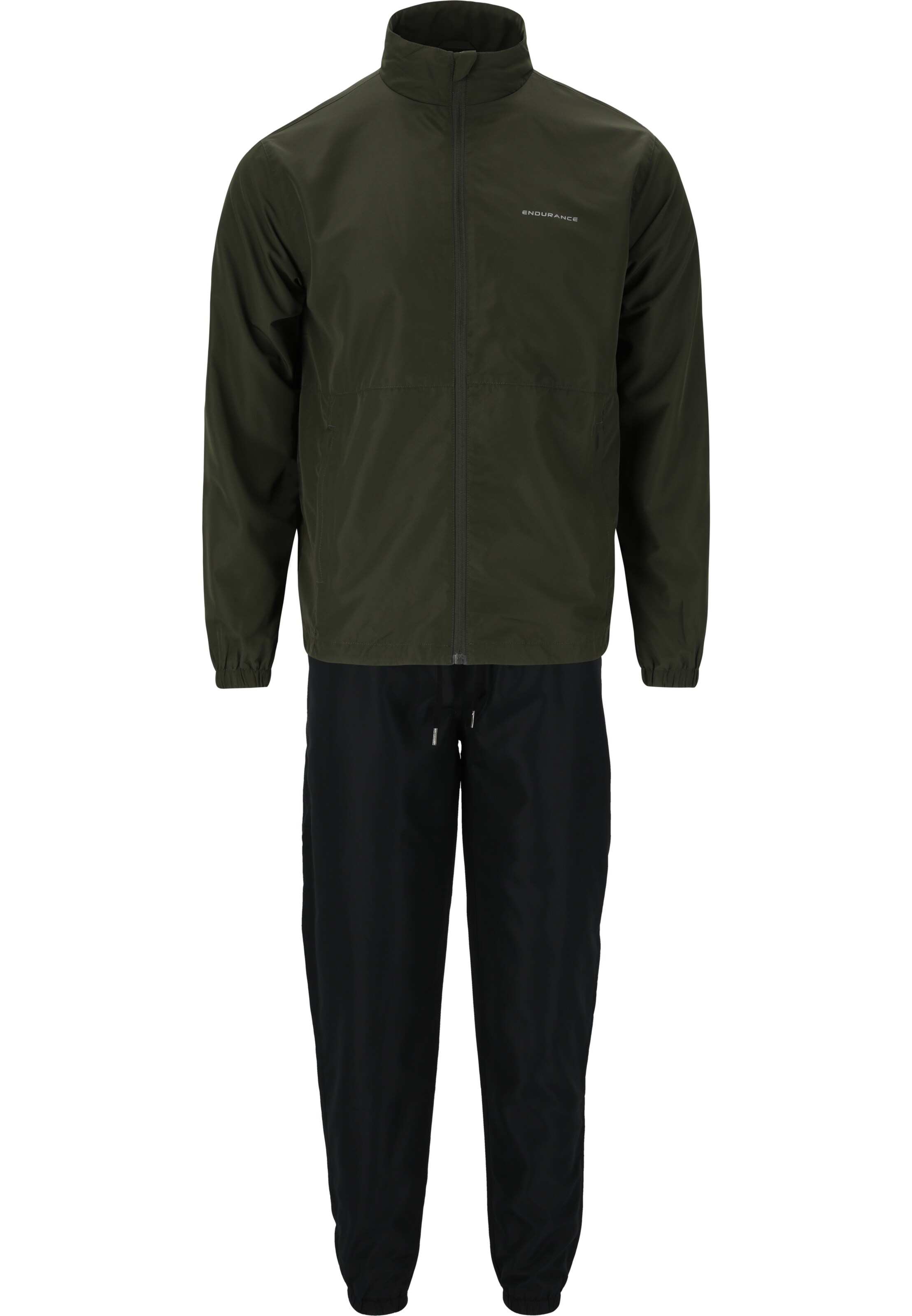 ENDURANCE Trainingspak 'Sound' in Groen: voorkant