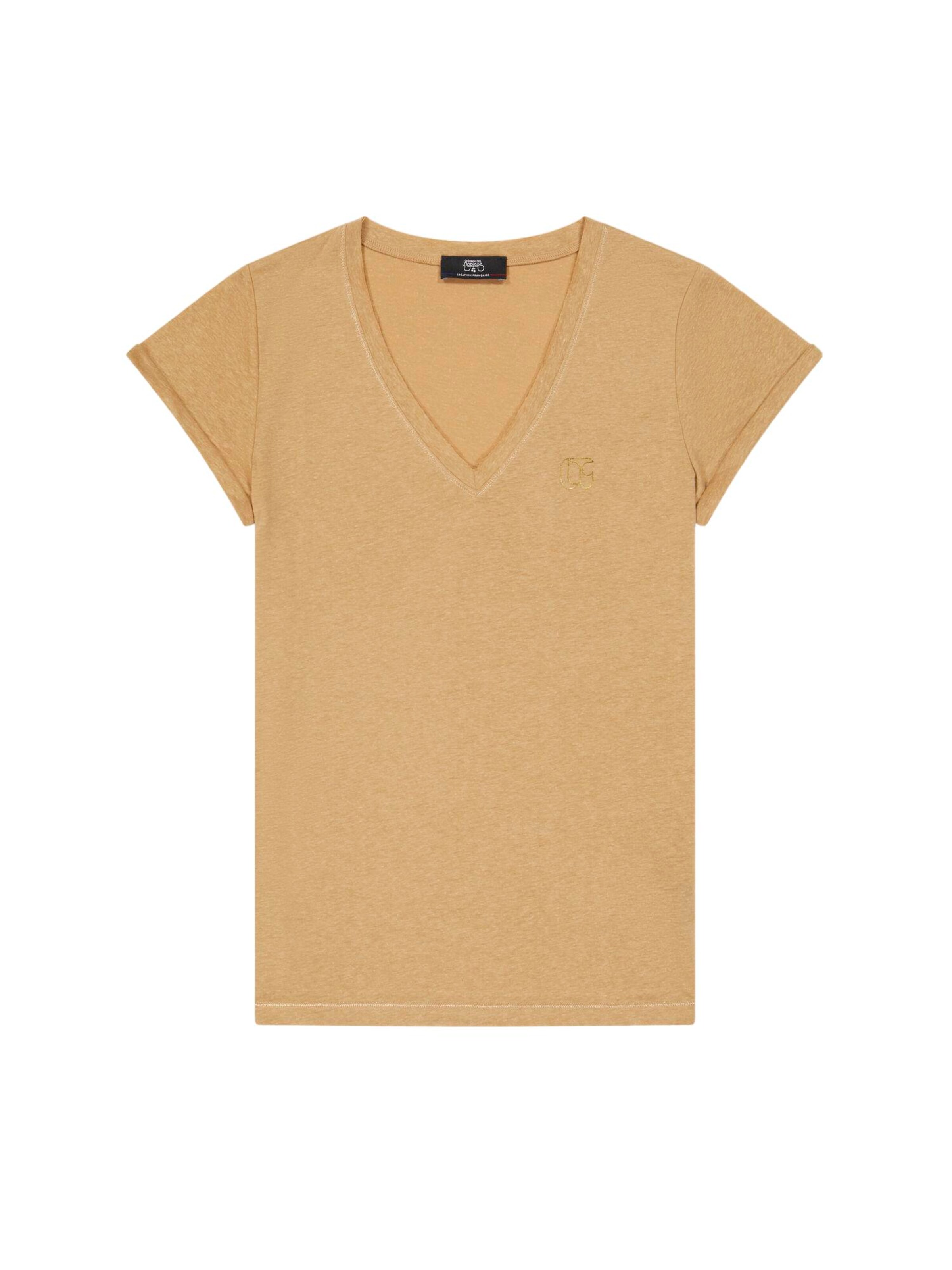 T-shirt 'ONA' Le Temps Des Cerises en marron : devant