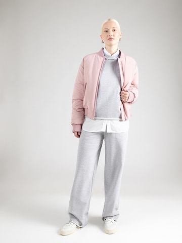 HUGO Wide leg Broek 'Nuwaist_B' in Grijs