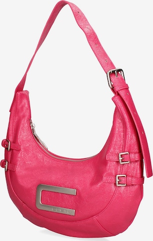 Borsa a spalla di Custo Barcelona in rosa: frontale