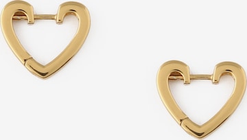Orelia Earrings 'Heart' in Gold: front