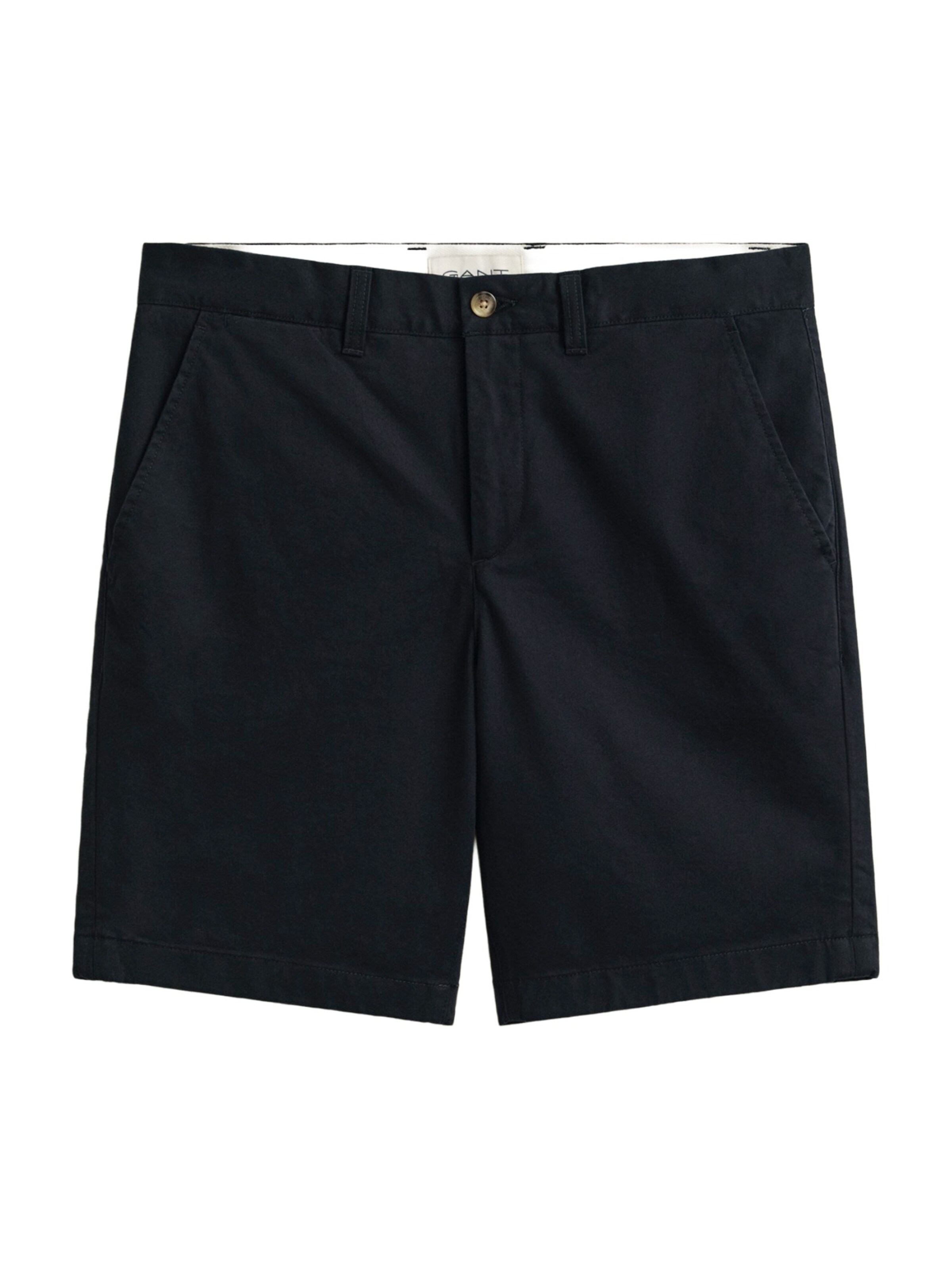 GANT - Regular Calças chino 'CLASSIC' em preto: frente