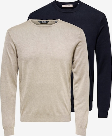 Only & Sons Sweater 'Wyler' in Beige: front