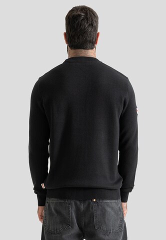 Lonsdale London Sweter 'Swanscombe' w kolorze czarny