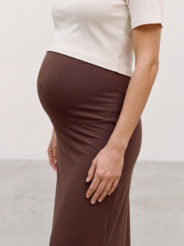Jupe 'MLEMMA' MAMALICIOUS en marron