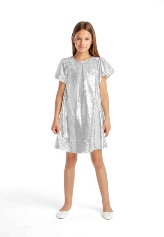 Robe MINOTI en argent : devant