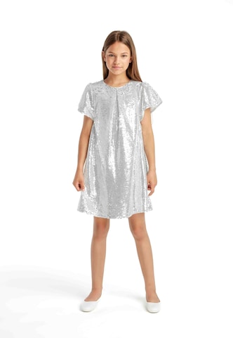 MINOTI Sukienka w kolorze srebrny: przód