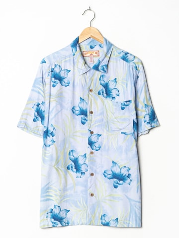 Caribbean Joe Button Up Shirt in L in Blue: front