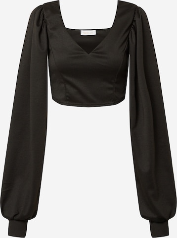 Femme Luxe - Camiseta 'Emma' en negro: frente