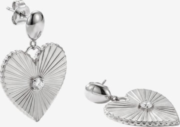 PURELEI Ohrringe 'Shining Heart' in Silber: Vorderseite