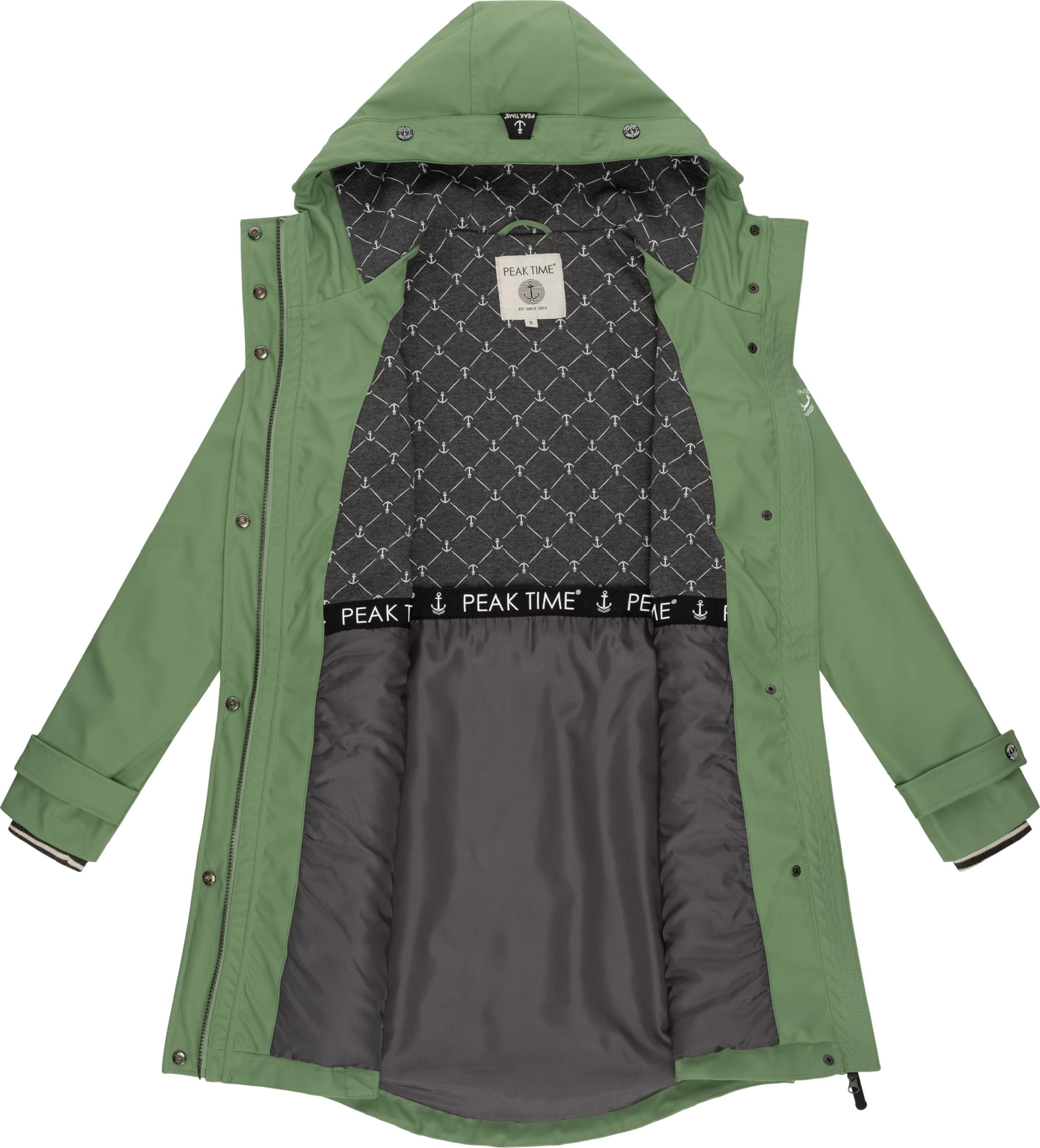 Peak Time Raincoat 'L60042' in Green