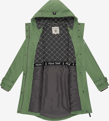 Manteau fonctionnel 'L60042' Peak Time en vert