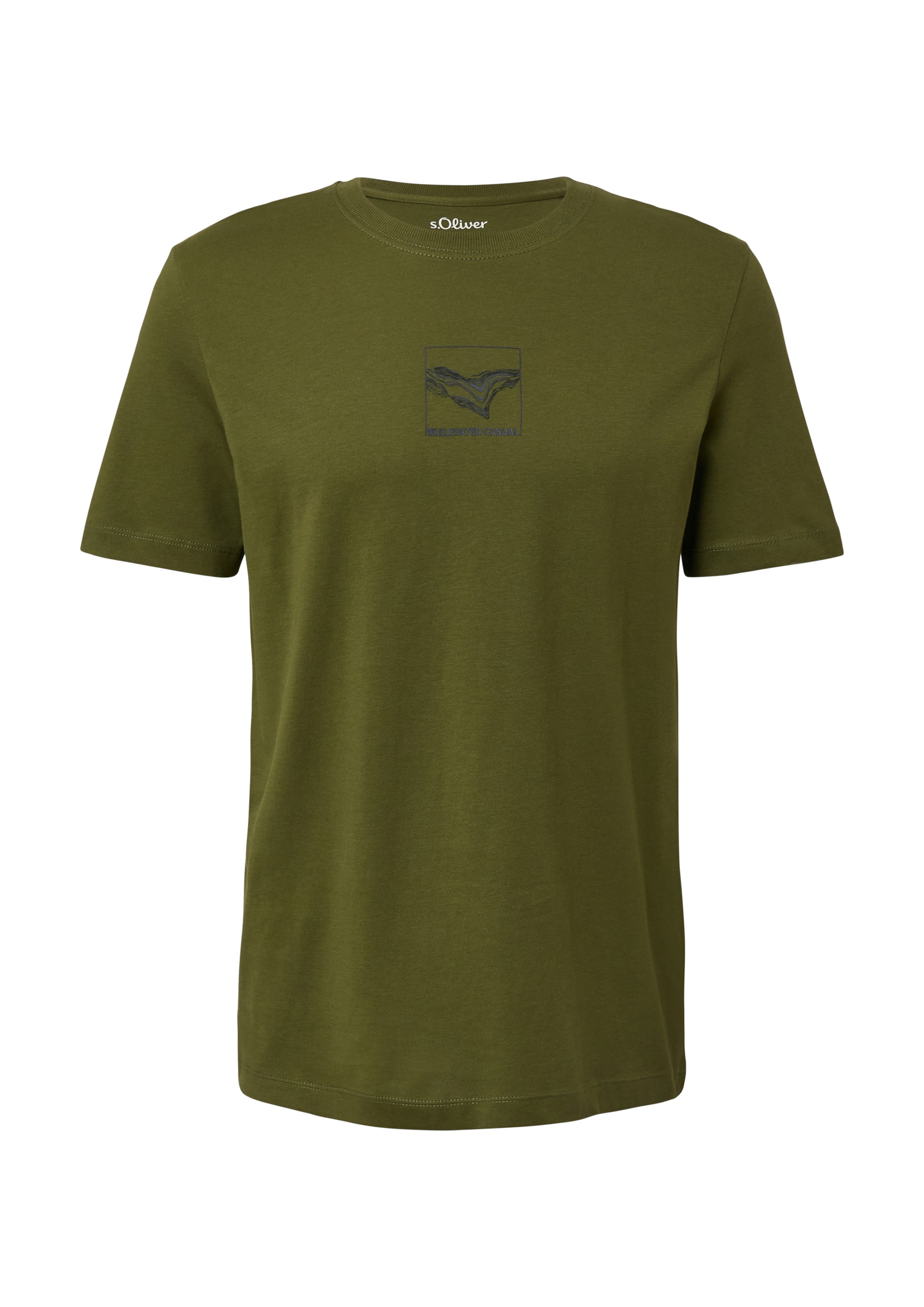 s.Oliver Μπλουζάκι σε πράσινο: μπροστά
