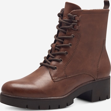 Bottines à lacets Tamaris en marron : devant