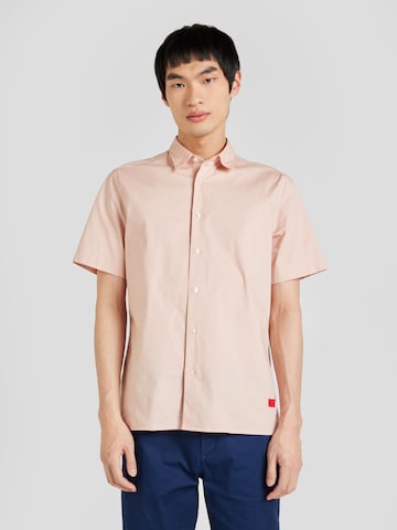 HUGO Red Regular fit Button Up Shirt 'Ebor' in Pink: front