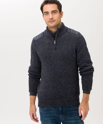 BRAX Sweater 'Santo' in Blue: front