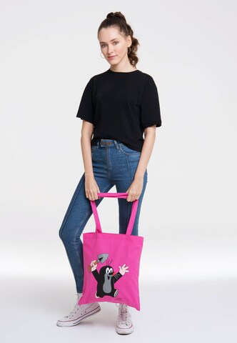LOGOSHIRT Shopper 'Der kleine Maulwurf - Juhu' in Mixed colours: front