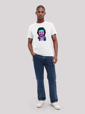 T-Shirt 'TV Times Jeremy Beadle 1982 Pop Art' F4NT4STIC en blanc