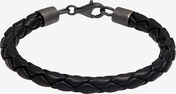 KUZZOI Armband Leder in Schwarz: predná strana