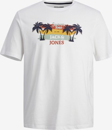 JACK & JONES Μπλουζάκι 'SUMMER VIBE' σε λευκό: μπροστά