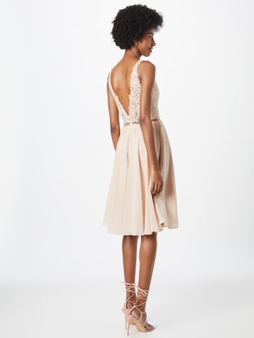 mascara Cocktail Dress in Beige