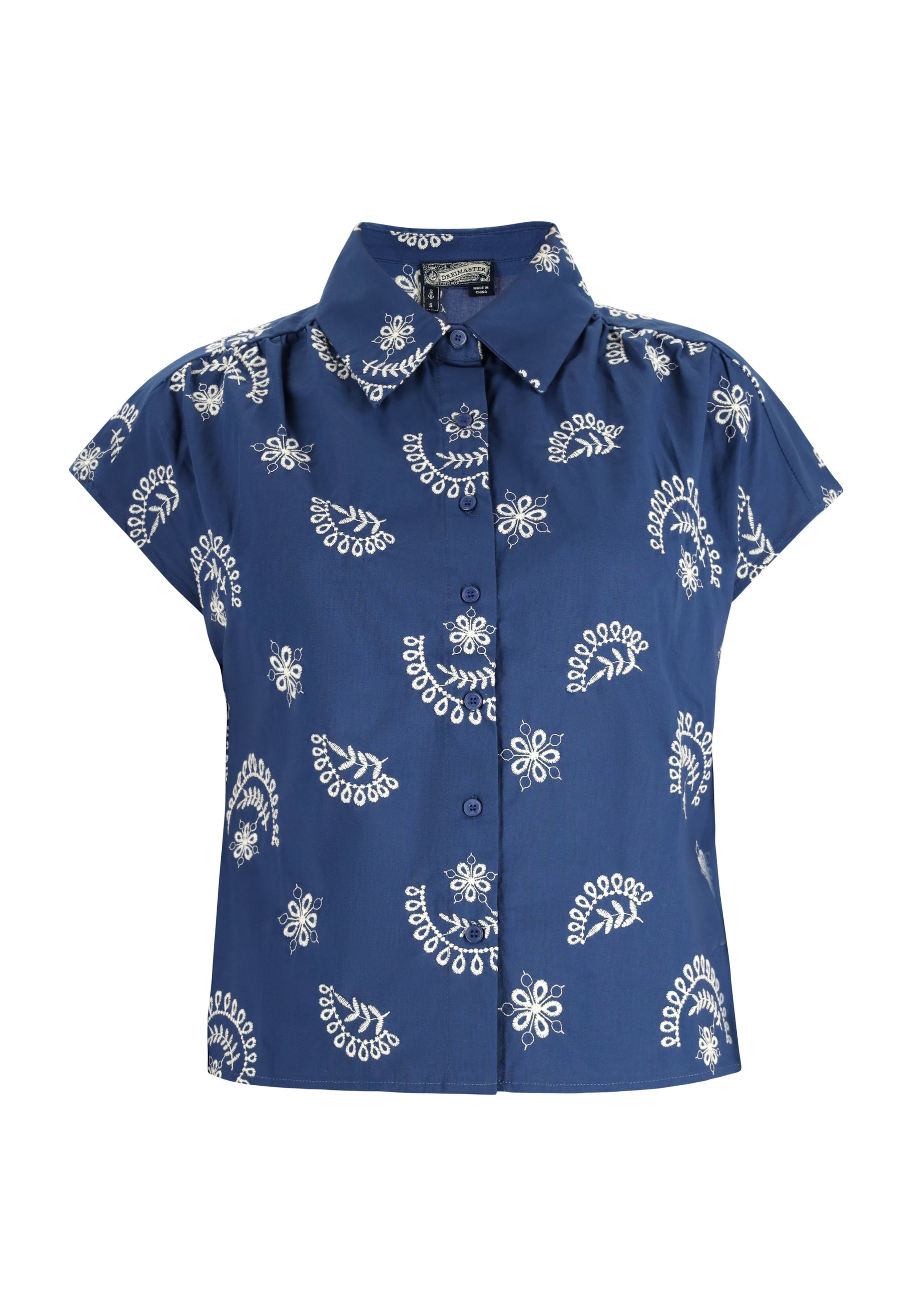 zils DreiMaster Vintage Blūze: no priekšpuses