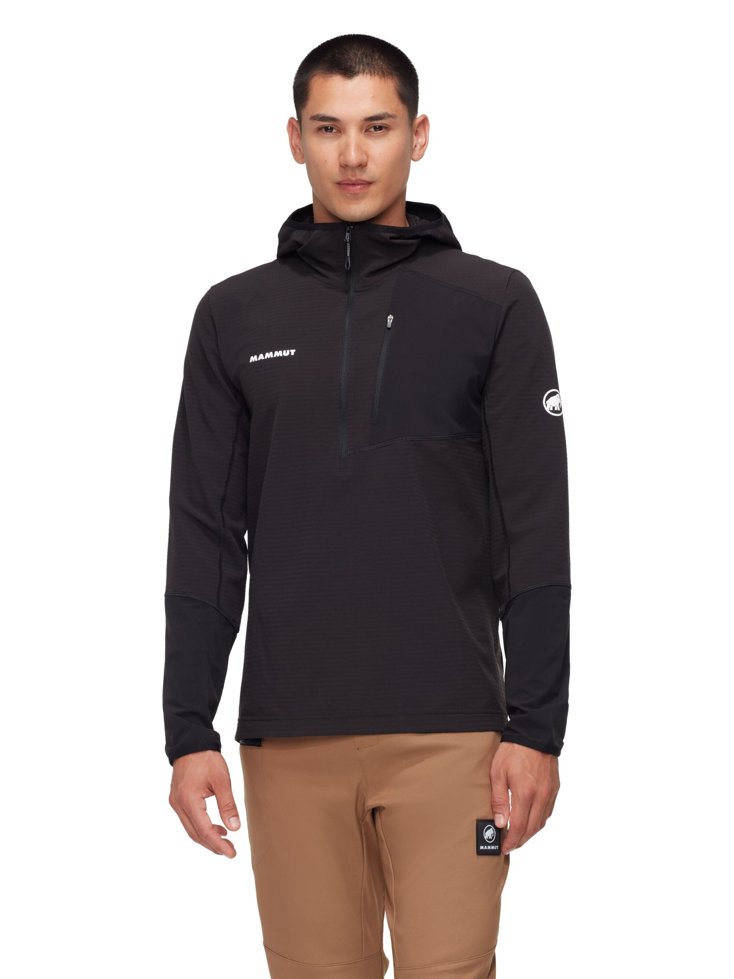 MAMMUT Sportpullover ‘Madris Light' in Schwarz: Vorderseite