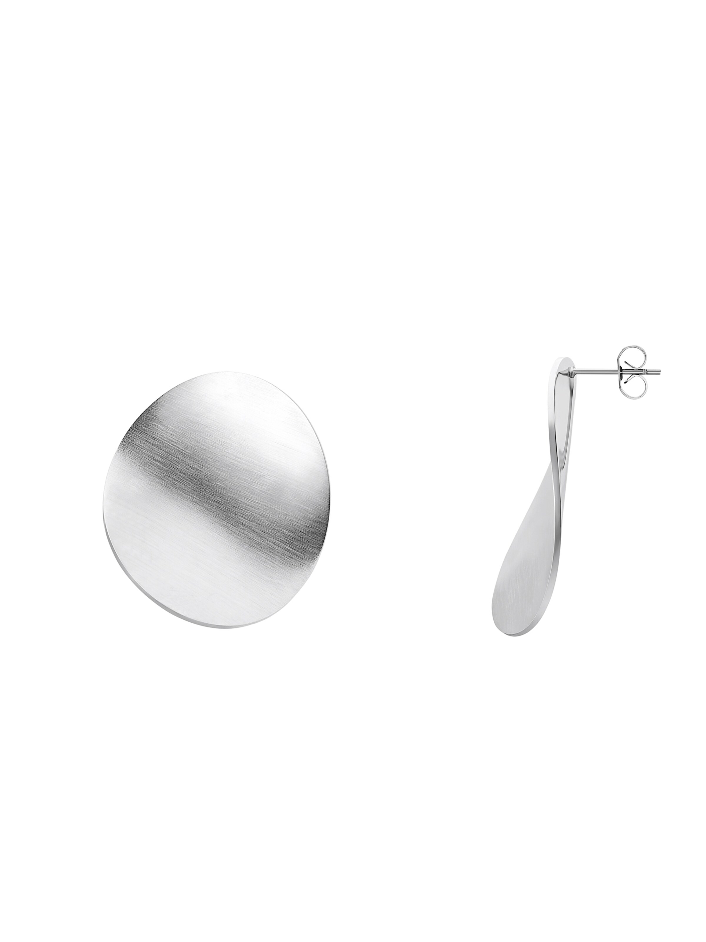 Heideman Oorbellen 'Lou' in Zilver: voorkant