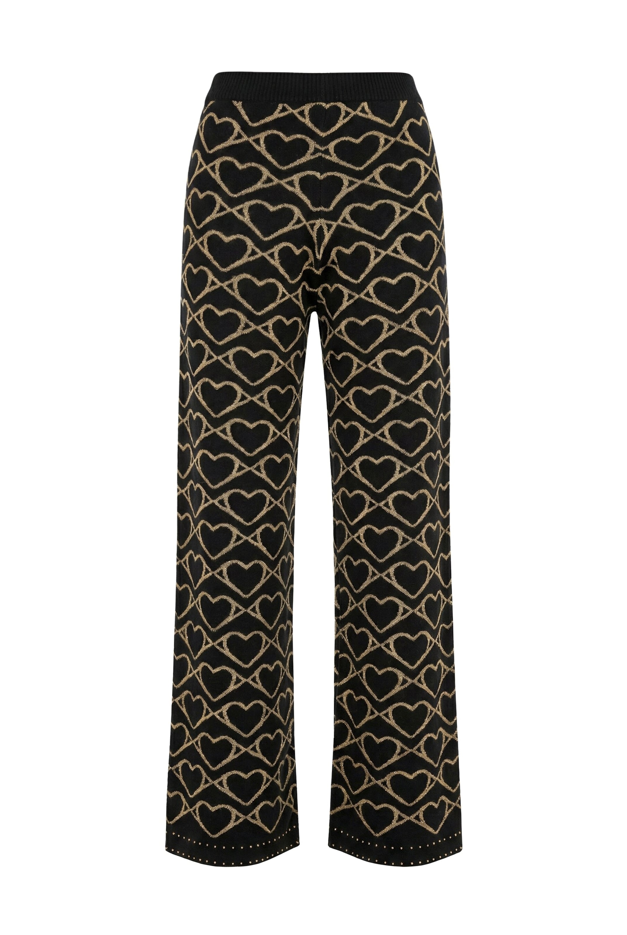 MIAMODA Regular Trousers in Black: front