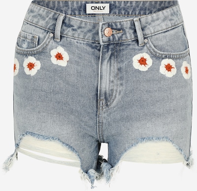 Only Tall Farkut 'ONLPACY' värissä sininen denim / verenpunainen / valkoinen, Tuotenäkymä